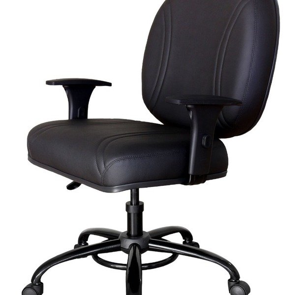 Cadeira Para Escritório Para Obesos Até 200kg Preto