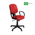 Cadeira Para Escritório Pd-01gpbp Giratória Vermelho - Pethif