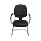 Cadeira Para Escritório Pd-03scbc Couro Preto - Pethiflex
