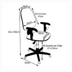 Cadeira Para Escritório Ps-02 Giratória Couro Vermelho - Peth