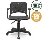 Cadeira Para Escritório Secretária Ergonômica Giratória Ergop