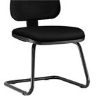 Cadeira Para Escritório Sky L02 Fixa Couro Sintético Preto -