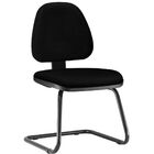 Cadeira Para Escritório Sky L02 Fixa Crepe Preto - Lyam Decor