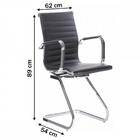 Cadeira Para Escritório Visitante Office Kit 2 Cadeiras Preto