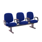 Cadeira Para Igrejas Evangélicas Em Longarina Com 03 Lugares