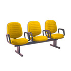 Cadeira Para Igrejas Evangélicas Em Longarina Com 03 Lugares