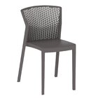 Cadeira Para Jardim 79cm Peti Grifit Cinza Mushroom