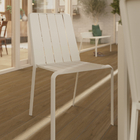 Cadeira para Jardim Alumínio Bege 87x52x58cm Idaho Naterial