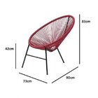 Cadeira Para Jardim Circular Ratam Sintético Caribe