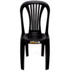 Cadeira para Jardim de Plástico Preta 89x43x39 Bistrô Robust