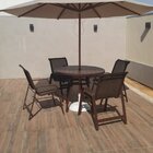 Cadeira Para Jardim Em Alumínio E Tela Sling Lótus  Marrom