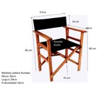 Cadeira Para Jardim Estilo Diretor De Cinema  Madeira Madeira