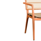 Cadeira Para Mesa De Jantar Adele 44cm Madeira Maciça Com Bra