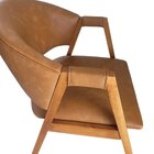 Cadeira Para Mesa De Jantar Com Encosto Curvo Em Madeira Maci