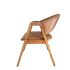 Cadeira Para Mesa De Jantar Com Encosto Curvo Em Madeira Maci