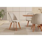 Cadeira Para Mesa De Jantar Lua Estabilidade E Segurança Bege