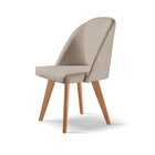 Cadeira Para Mesa De Jantar Lua Estabilidade E Segurança Bege