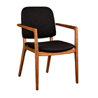 Cadeira Para Mesa De Jantar Ram 55cm Madeira Maciça Com Braço