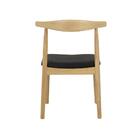 Cadeira Para Mesa Sala De Jantar Assento Estofado Base Madeir