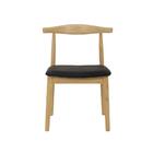 Cadeira Para Mesa Sala De Jantar Assento Estofado Base Madeir