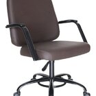 Cadeira Para Obesos Até 200kg Linha Obeso Marrom Preto