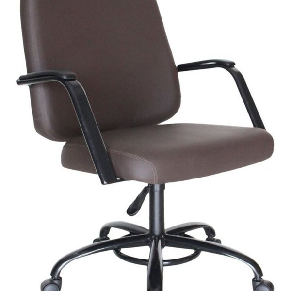 Cadeira Para Obesos Até 200kg Linha Obeso Marrom Preto