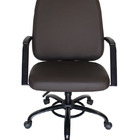 Cadeira Para Obesos Até 200kg Linha Obeso Marrom Preto