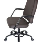 Cadeira Para Obesos Até 200kg Linha Obeso Marrom Preto