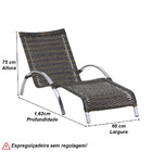 Cadeira Para Piscina Em Alumínio Para Tomar Sol E Praia Trama