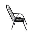 Cadeira Para Quintal Area De Lazer Preta Adulto Luxo