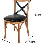 Cadeira Para Restaurante Gourmet Cozinha Madeira Design X - M