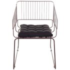 Cadeira Para Sala De Estar Aço Texas Aço Corten/preto