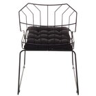 Cadeira Para Sala De Estar Atenas Em Aço Preto