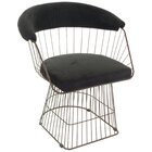 Cadeira Para Sala De Estar Baixa Aço Wp Aço Corten/preto