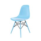 Cadeira Para Sala De Estar Eames Pp Dsw Inj Azul Claro