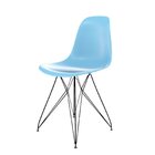 Cadeira Para Sala De Estar Eames Pp Eiffel Azul Claro