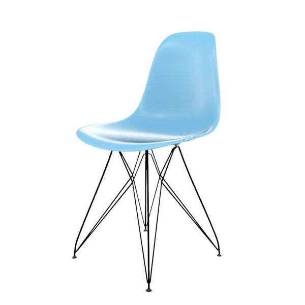 Cadeira Para Sala De Estar Eames Pp Eiffel Azul Claro
