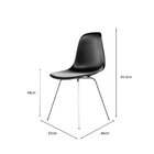 Cadeira Para Sala De Estar Eames Pp Fit Azul Zimbro