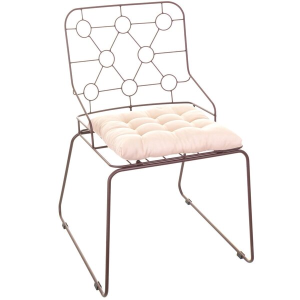 Cadeira Para Sala De Estar Istambul Aço Corten/bege