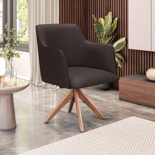 Cadeira Para Sala De Estar Marquesa Marrom