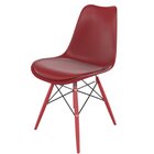 Cadeira Para Sala De Estar Saarinen Vermelho Falu