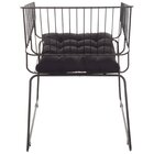 Cadeira Para Sala De Estar Texas Aço Preto