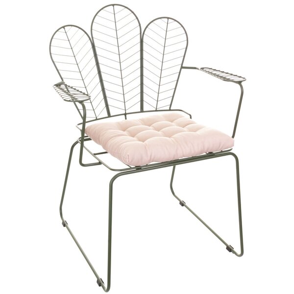 Cadeira Para Sala De Estar Vegas Decorativa Verde Oliva/bege