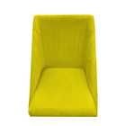 Cadeira Para Sala De Jantar Ana Pés Palito Suede Amarelo - D'