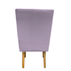 Cadeira Para Sala De Jantar Ana Pés Palito Suede Rosa Bebê -