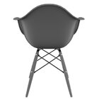 Cadeira Para Sala De Jantar Arm Dsw Inj Cinza Brasão