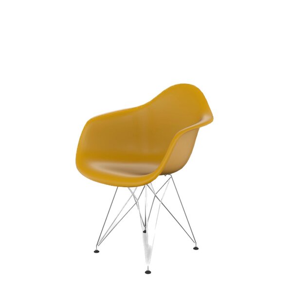 Cadeira Para Sala De Jantar Arm Eiffel Amarelo Lumi