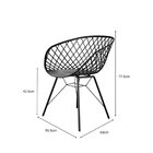 Cadeira Para Sala De Jantar Ayla Steel Vermelho Falu