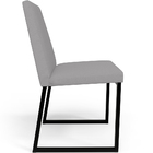 Cadeira Para Sala De Jantar Base Aço Industrial Preto Dafne L