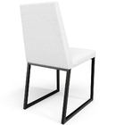 Cadeira Para Sala De Jantar Base Aço Industrial Preto Dafne L